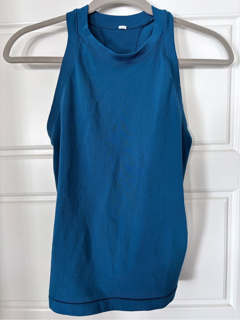 Athleta Ribbed Tank Top - Teal Blue